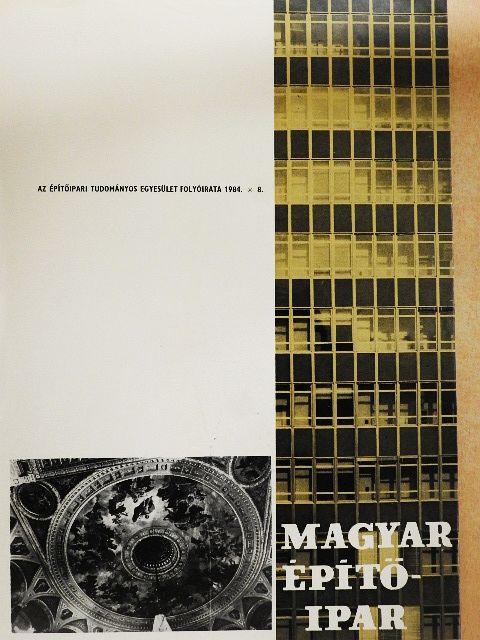 Siklós Mária - Magyar Építőipar 1984/8. [antikvár]