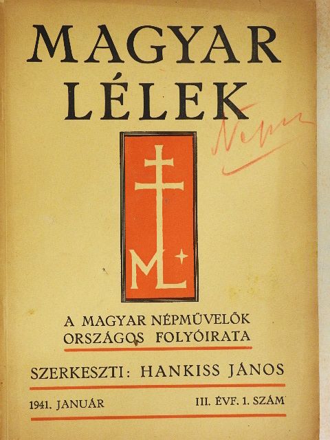 Aldobolyi Nagy Miklós - Magyar Lélek 1941. január [antikvár]