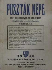 Dékány József - Puszták népe 1946/1. [antikvár]