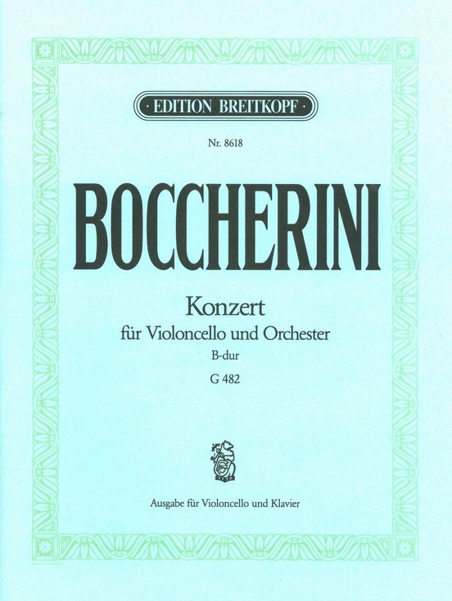 BOCCHERINI - KONZERT FÜR VIOLONCELLO UND ORCHESTER G 482, AUSG. FÜR VLC UND KLAVIER