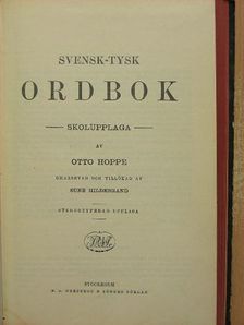 Svensk-Tysk Ordbok  [antikvár]