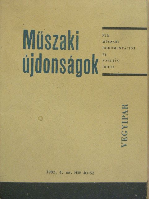 Dr. Boda András - Műszaki Újdonságok 1980/4. MUV 40-52 [antikvár]