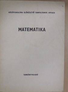 Rohovszky Rudolf - Matematika [antikvár]