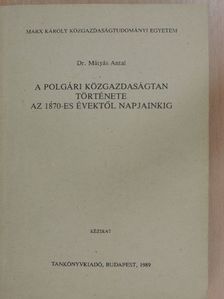 Dr. Mátyás Antal - A polgári közgazdaságtan története az 1870-es évektől napjainkig [antikvár]