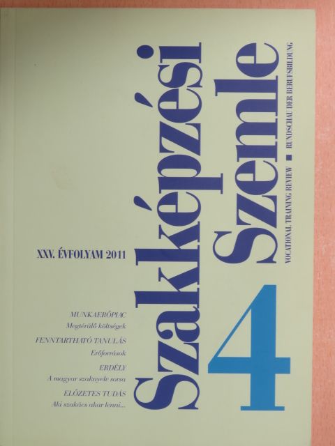 Balogh Andrásné - Szakképzési Szemle 2011/4. [antikvár]