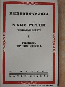 Mereskovszkij - Nagy Péter I-II. [antikvár]