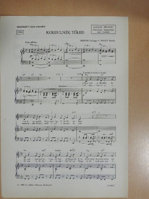 Behár György - Koldulnék tőled [antikvár]