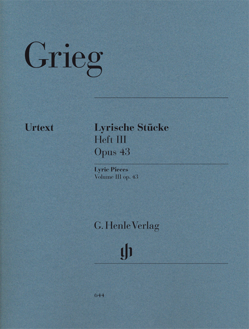 GRIEG - LYRISCHE STÜCKE HEFT III OP.43