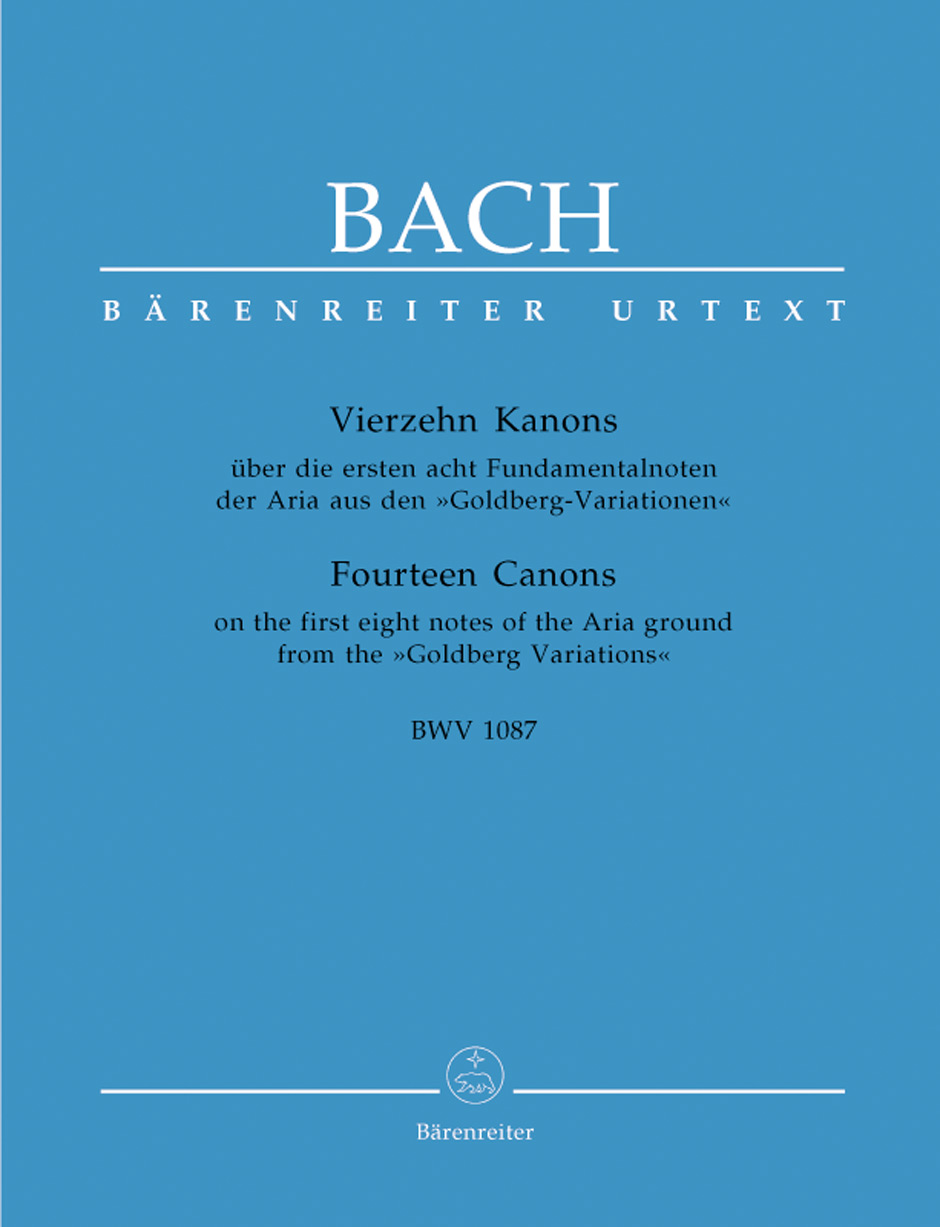 J. S. Bach - VIERZEHN KANONS ÜBER DIE ERSTEN ACHT FUNDAMENTALNOTEN...GOLDBERG BWV 1087