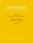 SCHUBERT - TRIO IN ES FÜR KLAVIER, VIOLINE UND VIOLONCELLO OP.100 - D 929 URTEXT