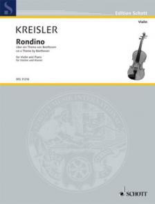 KREISLER, FRITZ - RONDINO ÜBER EIN THEMA VON BEETHOVEN FÜR VIOLINE UND KLAVIER (ERLEICHTERTE)
