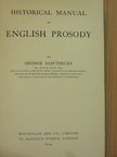 George Saintsbury - Historical manual of English Prosody [antikvár]
