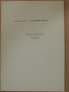 Alapszabály [antikvár]
