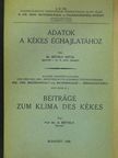 Dr. Réthly Antal - Adatok a Kékes éghajlatához [antikvár]