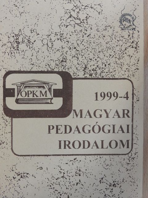 Magyar Pedagógiai Irodalom 1999/4 [antikvár]