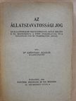 Dr. Ehrnthal Aladár - Az állatszavatossági jog [antikvár]