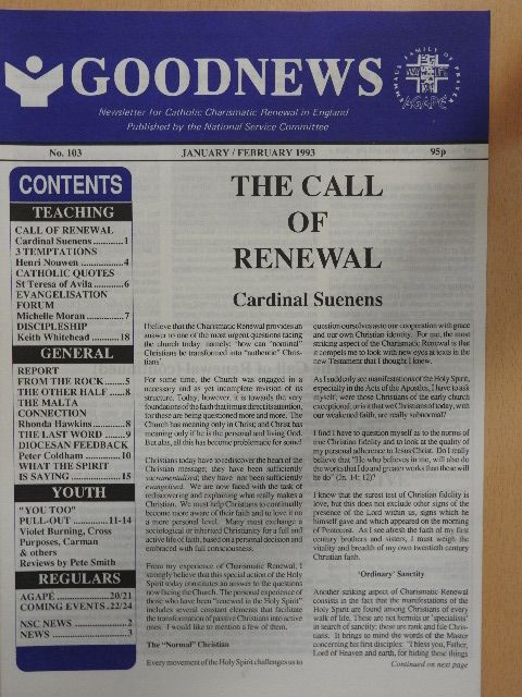Charles Whitehead - Goodnews january/february 1993 [antikvár]