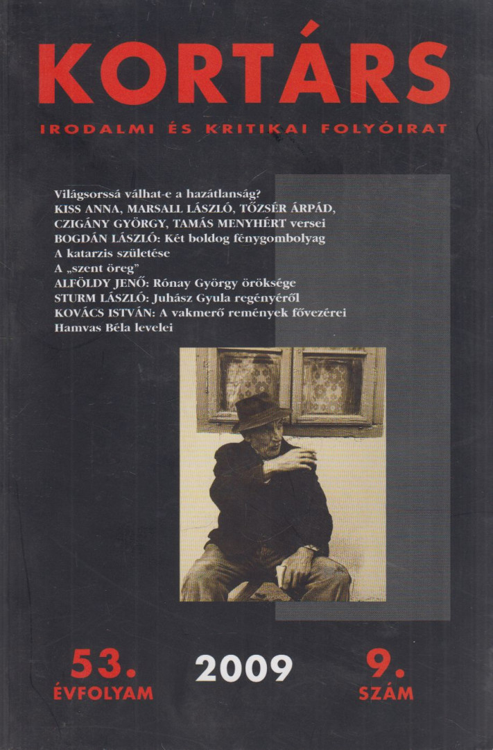 Kis Pintér Imre - Kortárs 53. évfolyam 2009. 9. szám [antikvár]