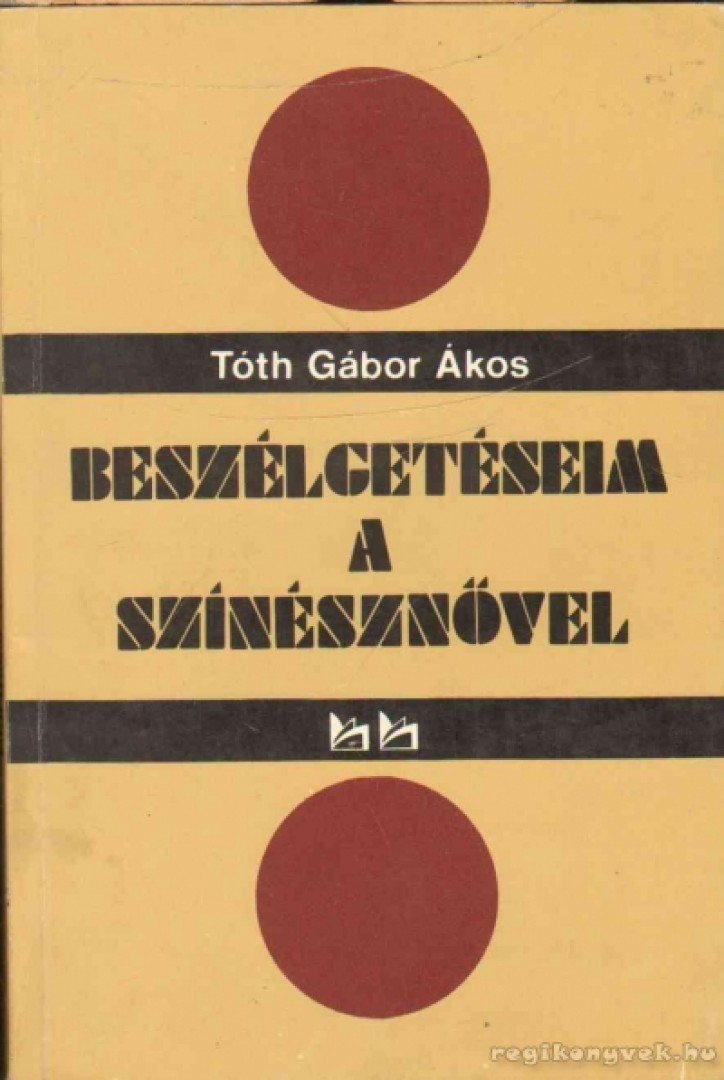 TÓTH GÁBOR ÁKOS - Beszélgetéseim a Színésznővel [antikvár]