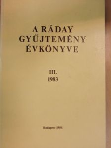 Balogh István - A Ráday gyűjtemény évkönyve III. [antikvár]