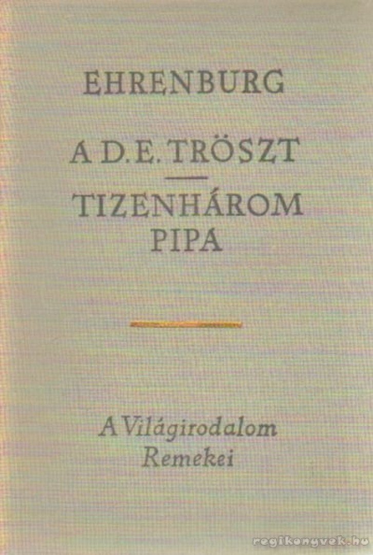 Ehrenburg, Ilja - A D.E. Tröszt / Tizenhárom pipa [antikvár]