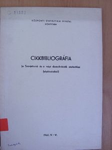 Cikkbibliográfia [antikvár]