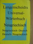 Langenscheidts Universal-Wörterbuch Neugriechisch [antikvár]