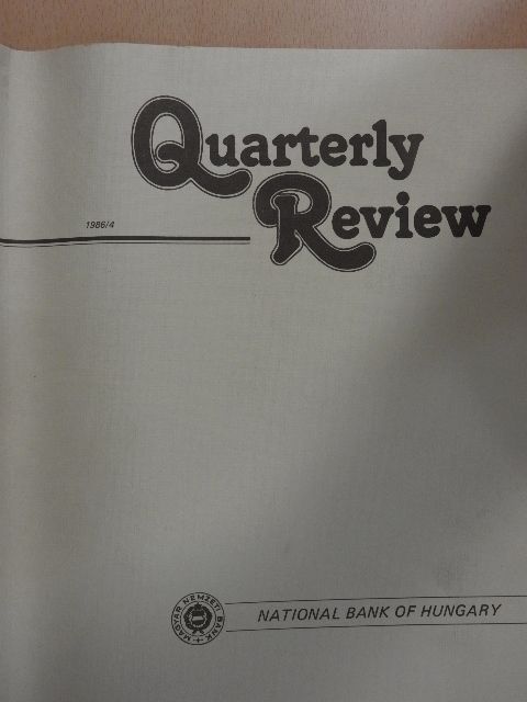 Quarterly Review 1986/4 [antikvár]
