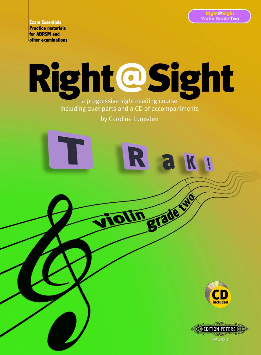 LUMSDEN, CAROLINE - RIGHT @ SIGHT A PROGRESSIVE SIGHT-READING COURSE INCL. DUET PARTS AND A CD OF ACC. VIOLIN GRADE TWO