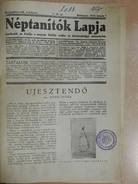 Dr. Lakatos Vince - Néptanítók Lapja 1926. január-június [antikvár]