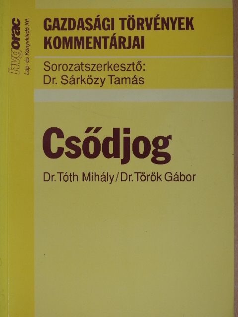 Dr. Boóc Ádám - Csődjog [antikvár]