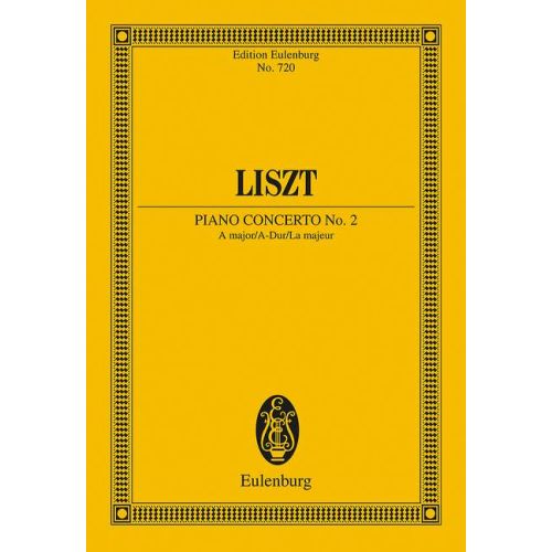 LISZT - CONCERTO NO.2 FOR PIANO AND ORCHESTRA A MAJOR POCKET SCORE