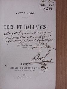 Victor Hugo - Odes et ballades  [antikvár]
