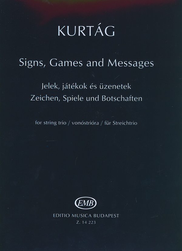KURTÁG - JELEK, JÁTÉKOK ÉS ÜZENETEK (SIGNS, GAMES AND MESSAGES) VONÓSTRIÓRA