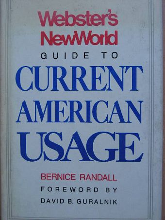 Bernice Randall - Webster's New World Guide to Current American Usage [antikvár]