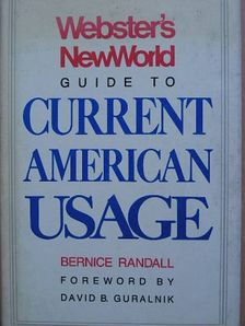 Bernice Randall - Webster's New World Guide to Current American Usage [antikvár]