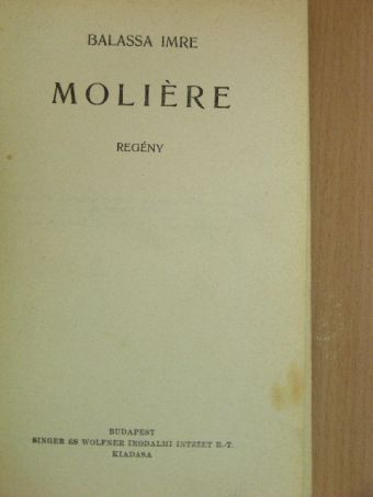 Balassa Imre - Moliére [antikvár]