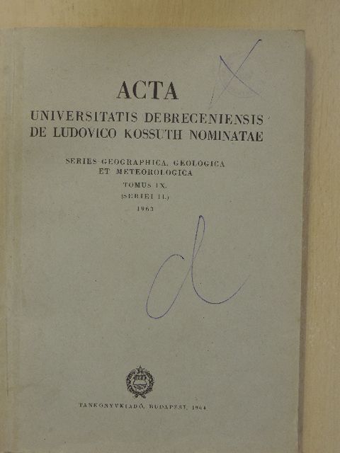 Berényi Dénes - Acta Universitatis Debreceniensis de Ludovico Kossuth Nominatae [antikvár]