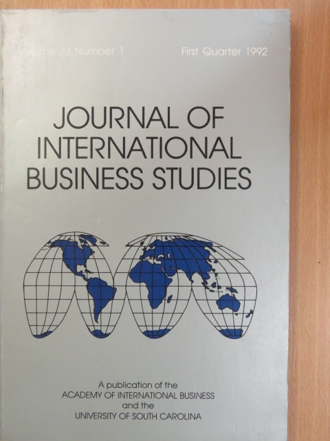 Martin Kilduff - Journal of International Business Studies First Quarter 1992 [antikvár]