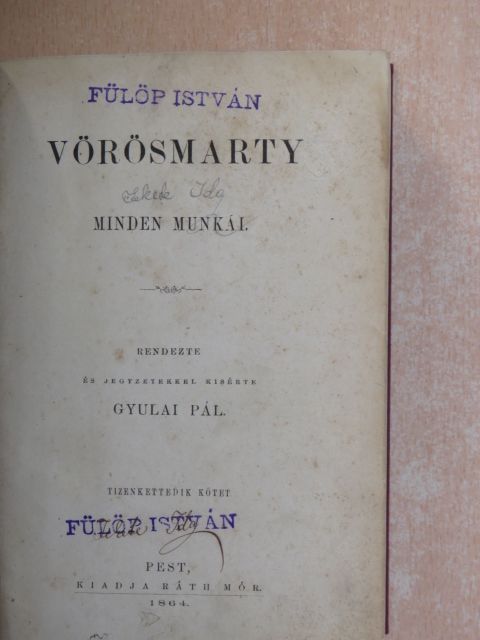 Vörösmarty - Vörösmarty minden munkái XII. [antikvár]