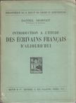 Daniel Mornet - Introduction a l'étude des écrivains francais d'aujourd'hui [antikvár]
