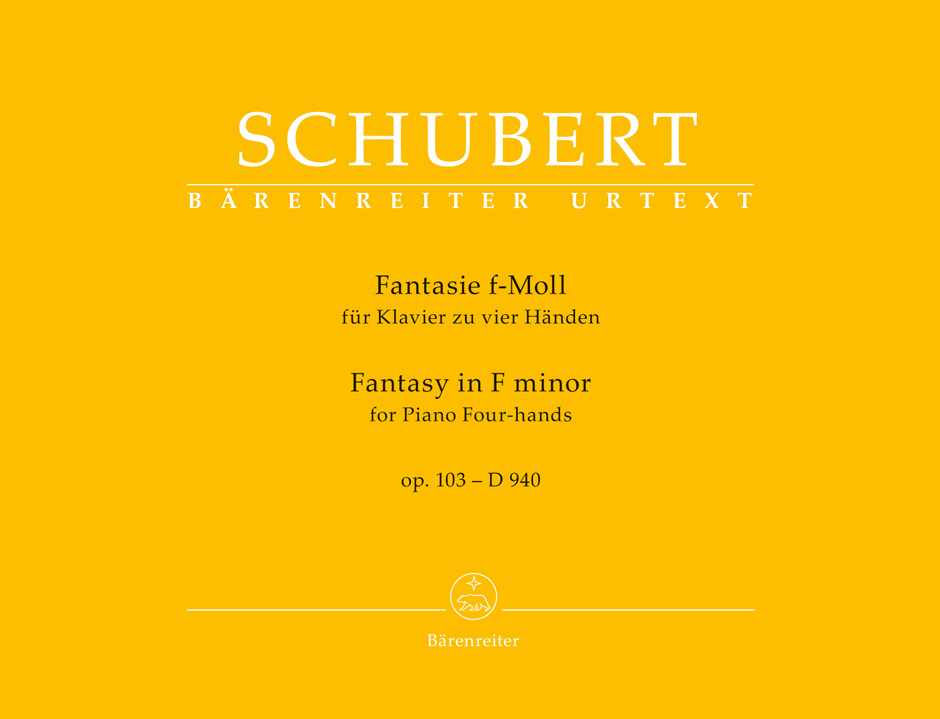 SCHUBERT - FANTASIE f-MOLL FÜR KLAVIER ZU VIER HÄNDEN OP.103 - D 940