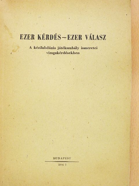 Madarász István - Ezer kérdés-ezer válasz [antikvár]