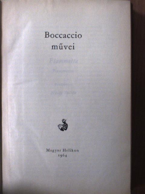 Boccaccio - Boccaccio művei [antikvár]