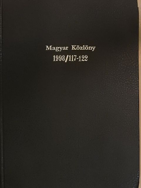 Magyar Közlöny 1998. december 24. - december 31. [antikvár]
