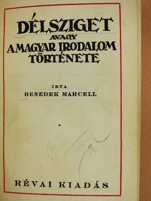 Benedek Marcell - Délsziget [antikvár]