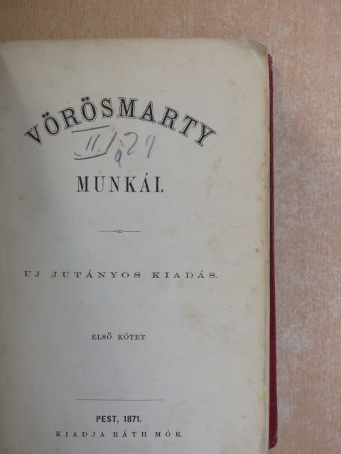 Vörösmarty - Vörösmarty munkái I-II. [antikvár]