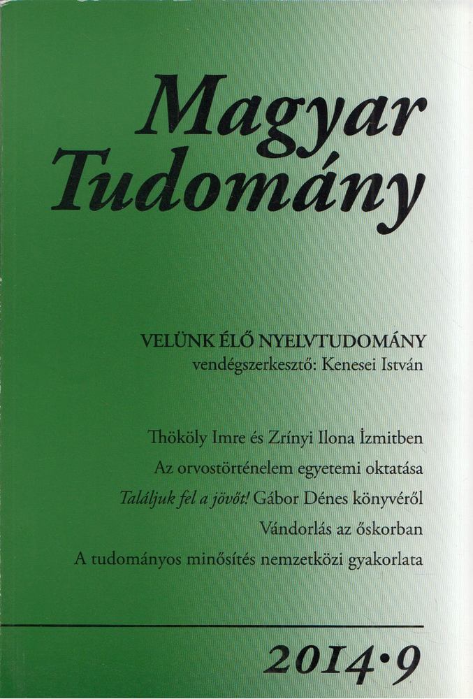 CSÁNYI VILMOS - Magyar tudomány 2014/9 [antikvár]