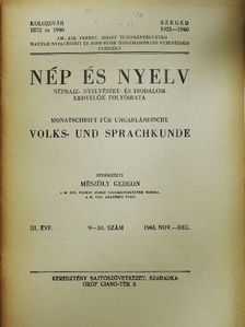 Bárdos Rezső - Nép és nyelv 1943. november-december [antikvár]