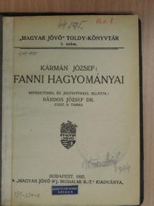 Kármán József - Fanni hagyományai [antikvár]